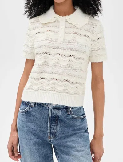 Line And Dot Risi Sweater In Ivory In White