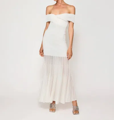 Line And Dot Rowan Maxi Dress In White