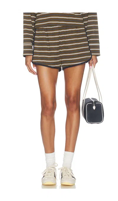 Line & Dot Sadie Shorts In Olive