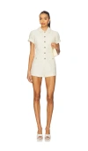 Line & Dot Selani Romper In White