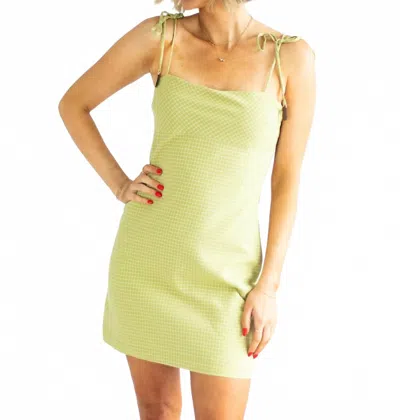 Line And Dot Shea Mini Dress In Green
