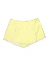 Line & Dot Shorts In Yellow