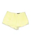 Line & Dot Shorts In Yellow