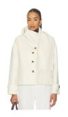 Line & Dot Sofia Scarf Jacket In Neutral