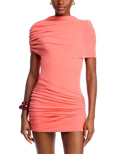 Line & Dot Soller Draped Mini Dress In Pink