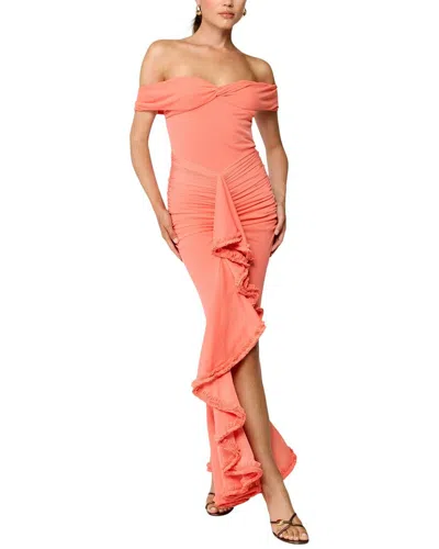 Line & Dot Soller Maxi Dress In Orange
