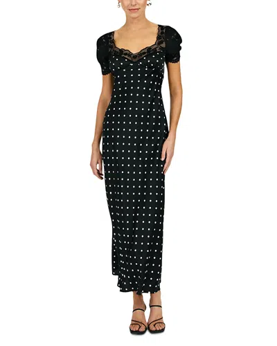 Line & Dot Sophie Maxi Dress In Black