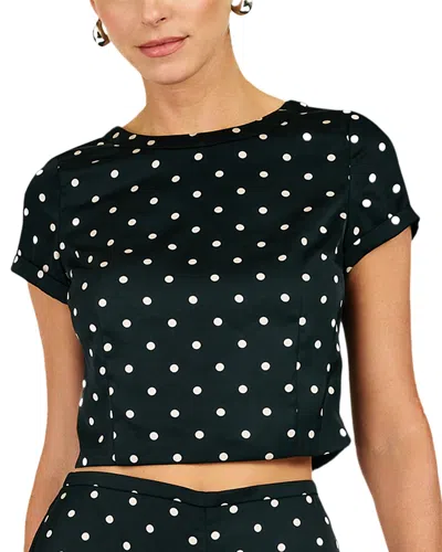 Line & Dot Sophie Top In Black