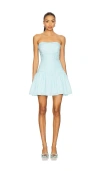 Line & Dot Suree Gingham Dress In Blue