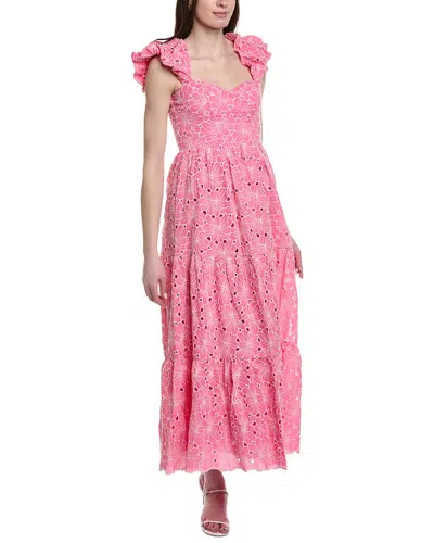 Line & Dot Tasia Off The Shoulder Dress In Pink