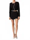Line And Dot Tate Mini Skirt In Black In Black