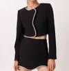 Line And Dot Tate Top In Black