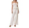 Line And Dot Theo Pants In White In White