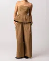 Line And Dot Tove Pants In Mocha In Brown