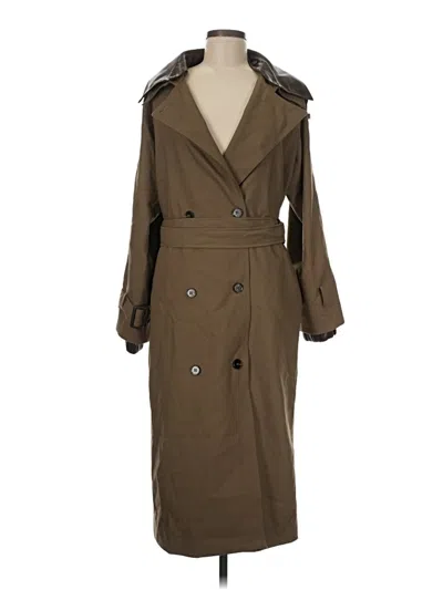 Pre-owned Line & Dot Trenchcoat In Brown