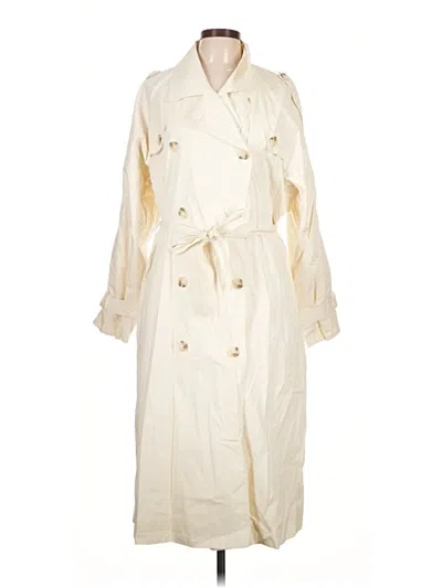 Pre-owned Line & Dot Trenchcoat In Ivory