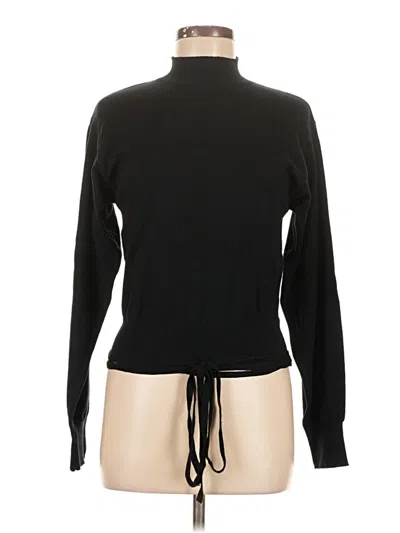 Pre-owned Line & Dot Turtleneck Sweater In Black