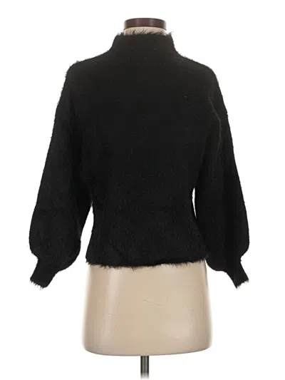 Pre-owned Line & Dot Turtleneck Sweater In Black