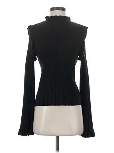 Pre-owned Line & Dot Turtleneck Sweater In Black