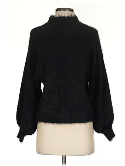 Pre-owned Line & Dot Turtleneck Sweater In Black
