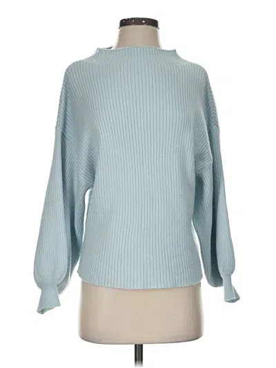 Pre-owned Line & Dot Turtleneck Sweater In Blue