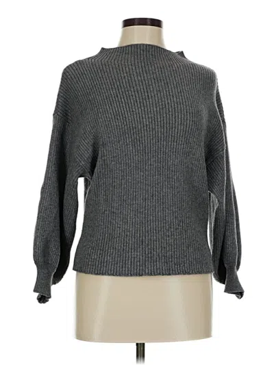 Pre-owned Line & Dot Turtleneck Sweater In Gray
