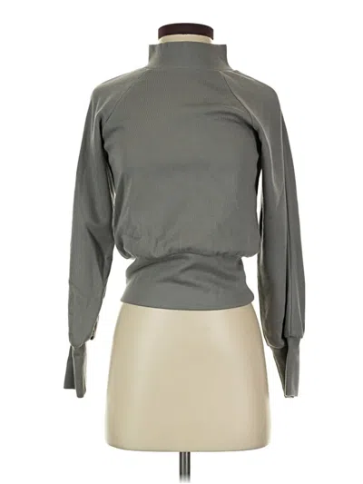 Pre-owned Line & Dot Turtleneck Sweater In Gray