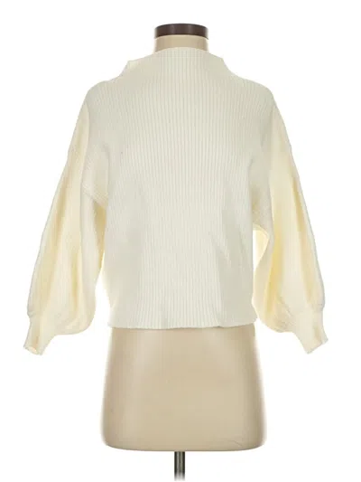 Pre-owned Line & Dot Turtleneck Sweater In Ivory