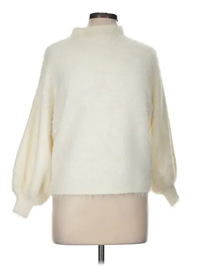 Pre-owned Line & Dot Turtleneck Sweater In Ivory