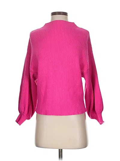 Pre-owned Line & Dot Turtleneck Sweater In Pink