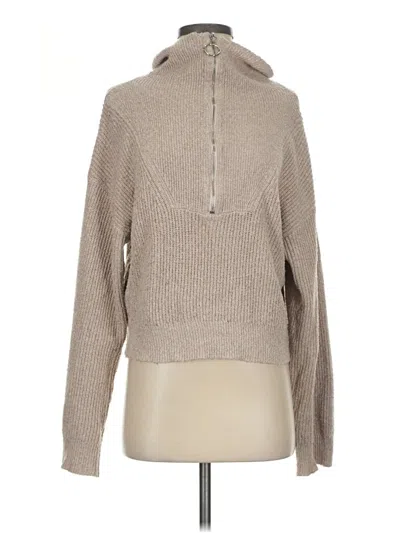 Pre-owned Line & Dot Turtleneck Sweater In Tan