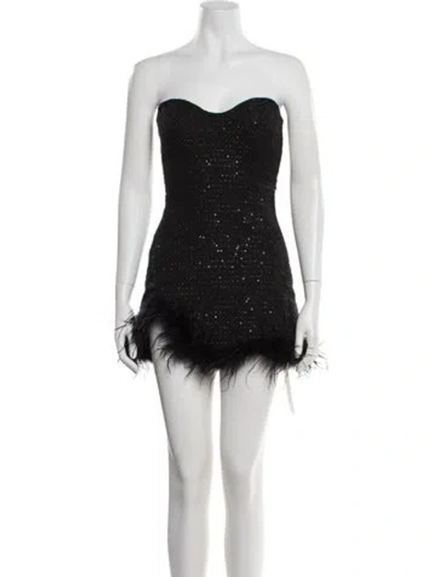 Pre-owned Line & Dot Tweed Mini Dress In Multi