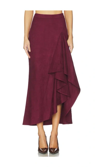 Line & Dot Valen Skirt In Burgundy