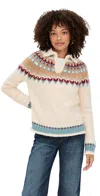 Line & Dot Vesper Sweater Cream Multi In Multi
