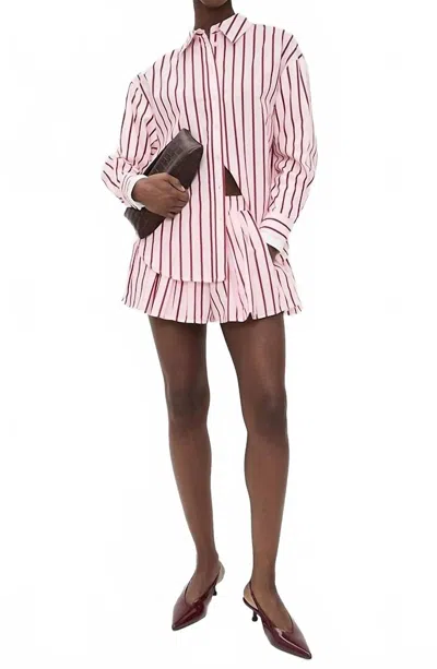 Line And Dot Vivee Striped Skort In Pink