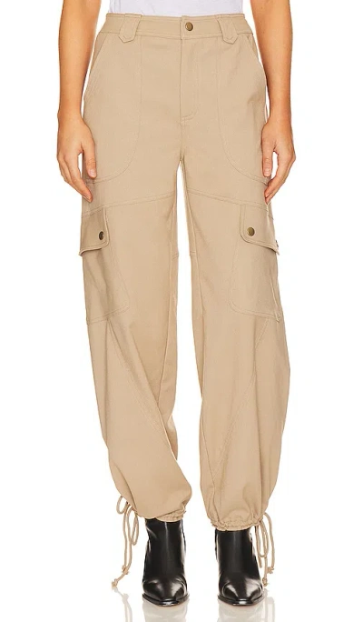Line & Dot Weekend Cargo Pants In Khaki
