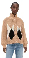Line & Dot Weller Sweater Camel In Multi