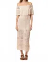 Line And Dot Wilda Sweater Dress In Ecru In Neutral
