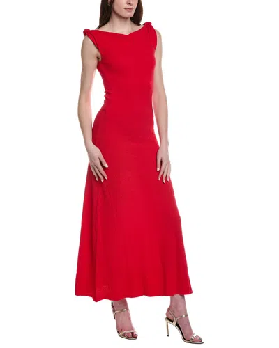 Line & Dot Willow Sweaterdress In Red