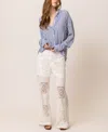 Line & Dot Biva Pants White In White