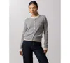 Line & Dot Women's Eton Peplum Pull-on Sweater In Gray