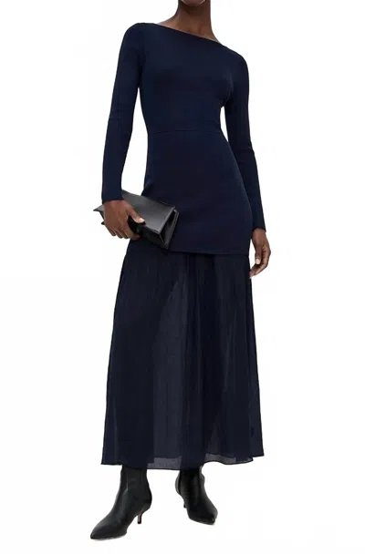 Line And Dot Women's Gemma Long Dress In Navy In Blue