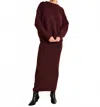 Line And Dot Women's Hart Sweater Skirt In Burgundy In Brown