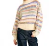 Line And Dot Women's Lawson Sweater In Beige In Multi