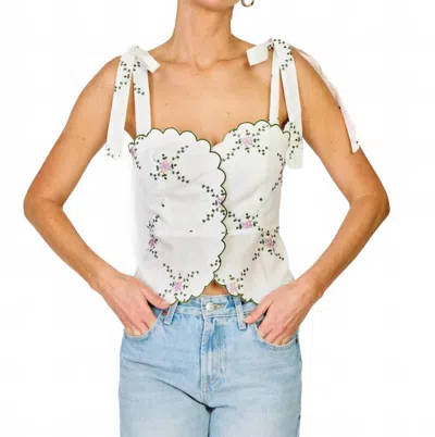 Line And Dot Women's Primrose Top In White
