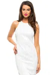 Line And Dot Women's Royale Halter Dress In White In White