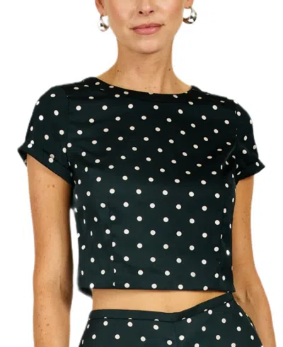 Line & Dot Sophie Top In Black
