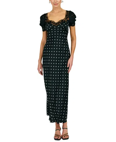 Line & Dot Sophie Maxi Dress In Black