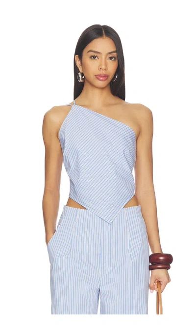 Line & Dot Oberteil Claudine In Blue