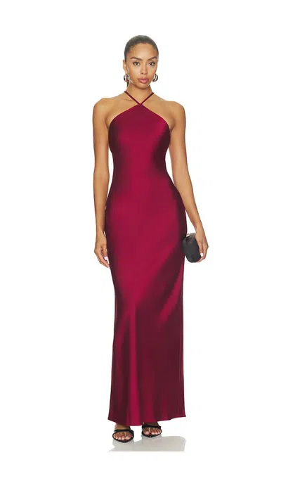 Line & Dot X Revolve Kira Maxi Dress In Burgundy